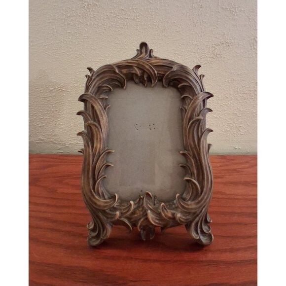 Arabesque Argento SC Picture Frame Holds 4x6 Photo Tabletop Vintage - Picture 2 of 7
